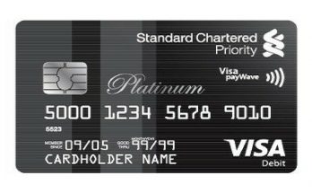 thẻ Visa Debit của Standard Chartered